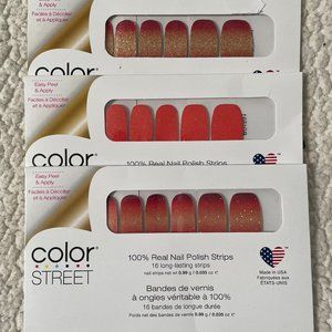 RETIRED COLOR STREET NAIL POLISH STRIPS BUNDLE - ORANGES